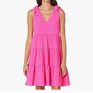 Lilly Pulitzer Blisslyn Dress Acai Berry Pink Bows Size Small